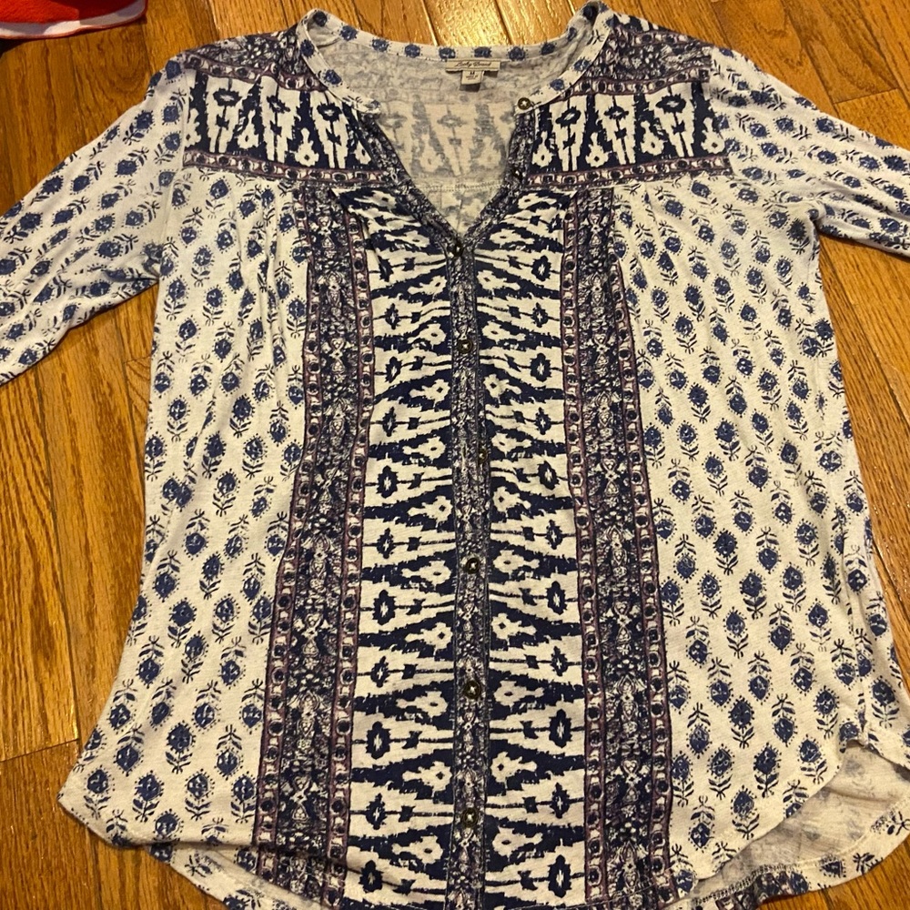 Lucky Brand Soft Button Down Shift - image 1